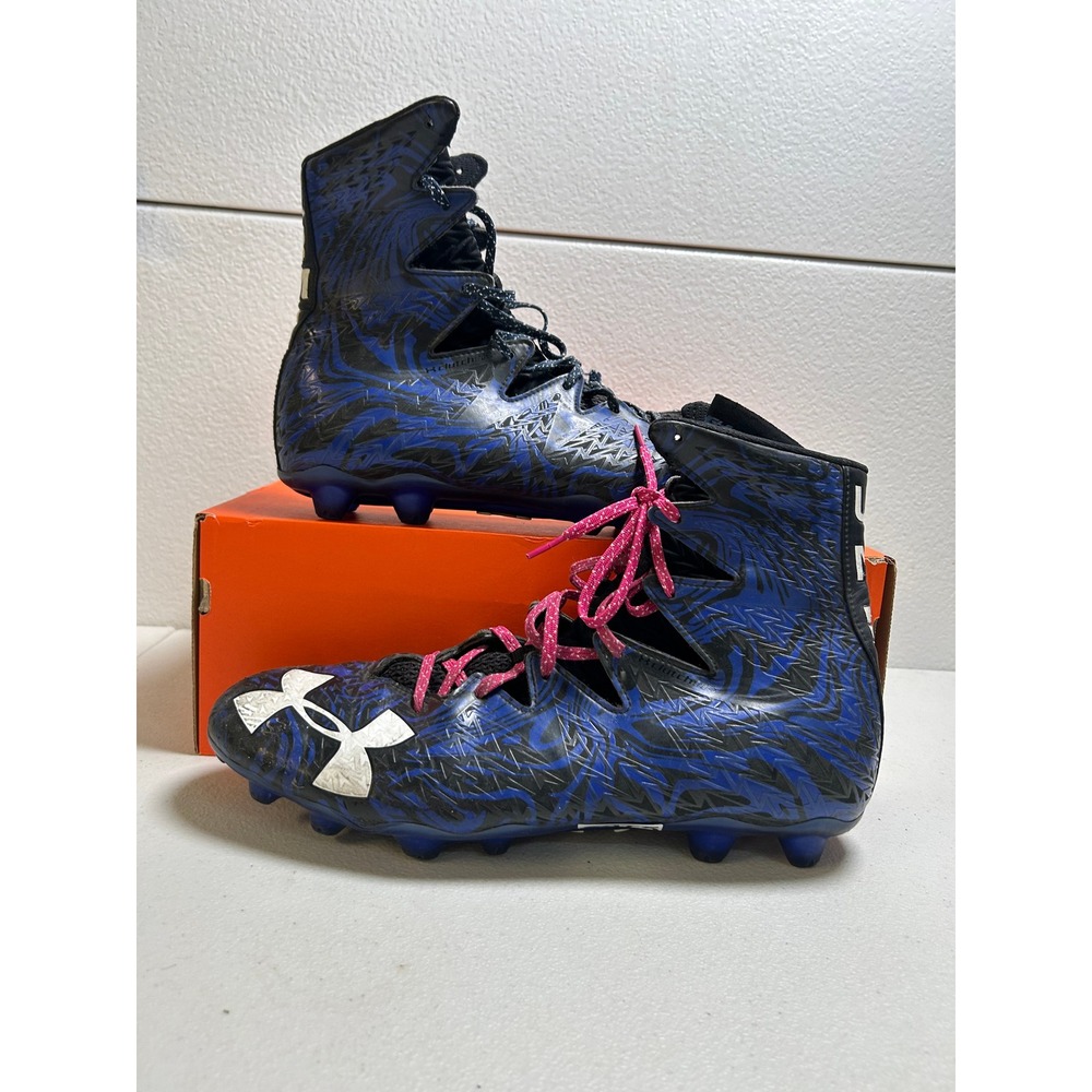 Under Armour Highlight MC Football Cleats Blue Black‎ 14m #2575